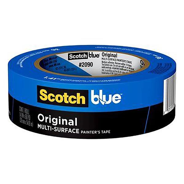3M ScotchBlue Original Painter's Tape 2090-36AP, 1.41 in x 60 yd (36mm x 54, 8m 7100186419